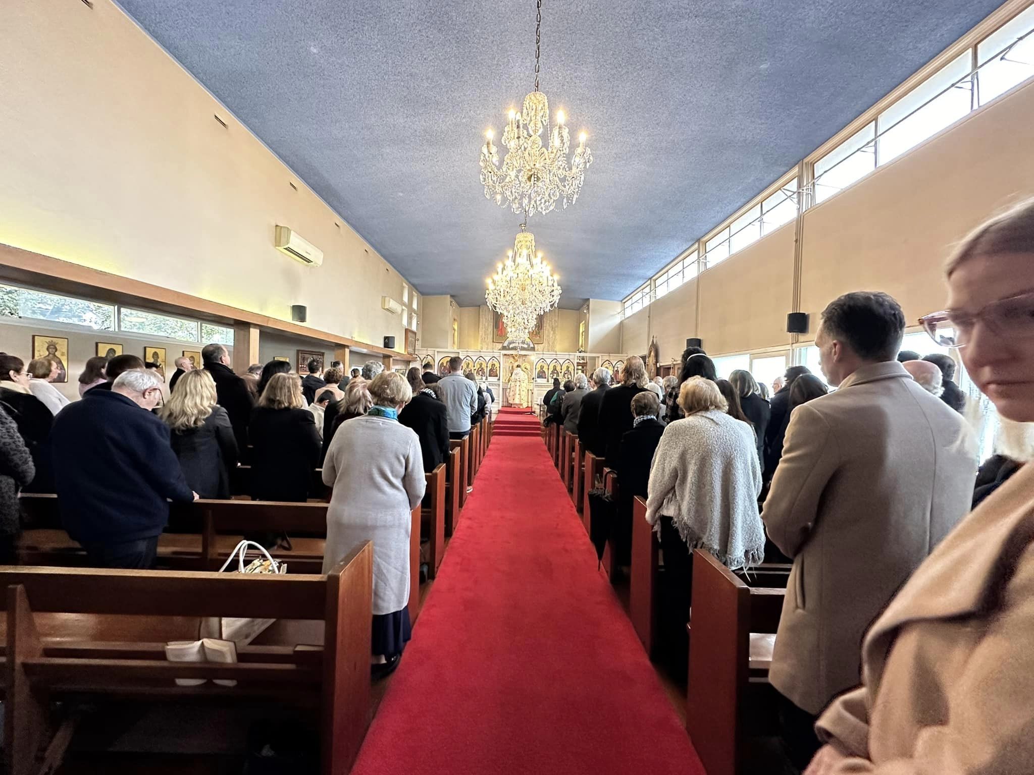 Photo of the interior of St Therapon Church